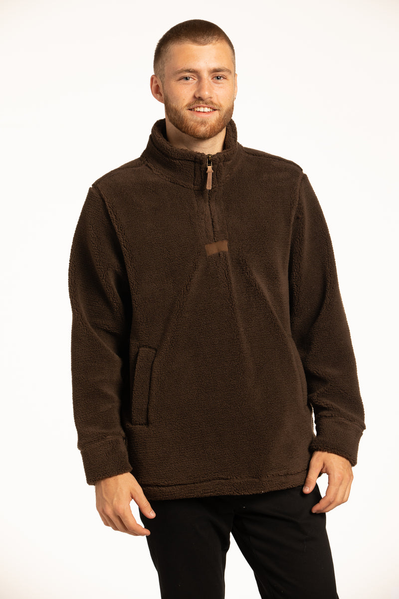 1/4-Zip Performance Fleece Pullover with embroidered logo [PA041