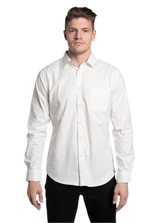 Antrim Stretch Oxford Shirt in White