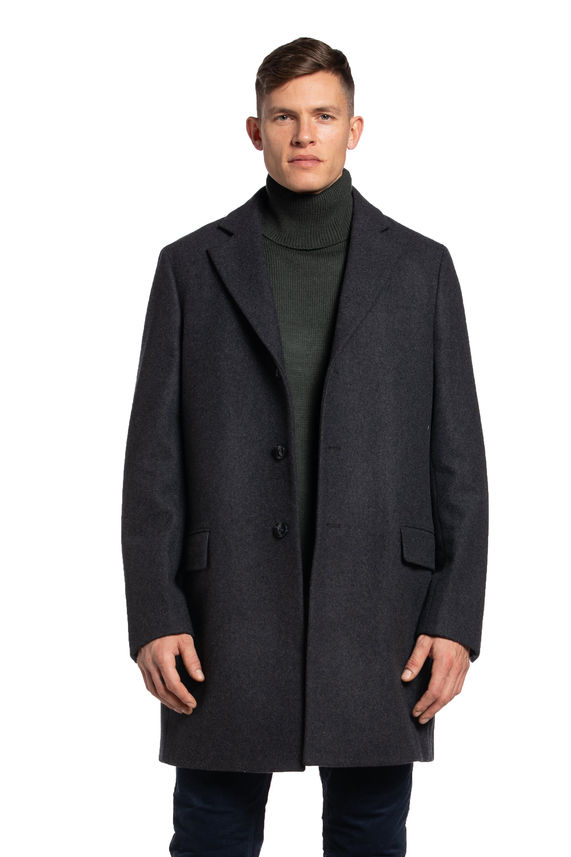 Grafton Wool Charcoal Overcoat – Rue Saint-Patrick