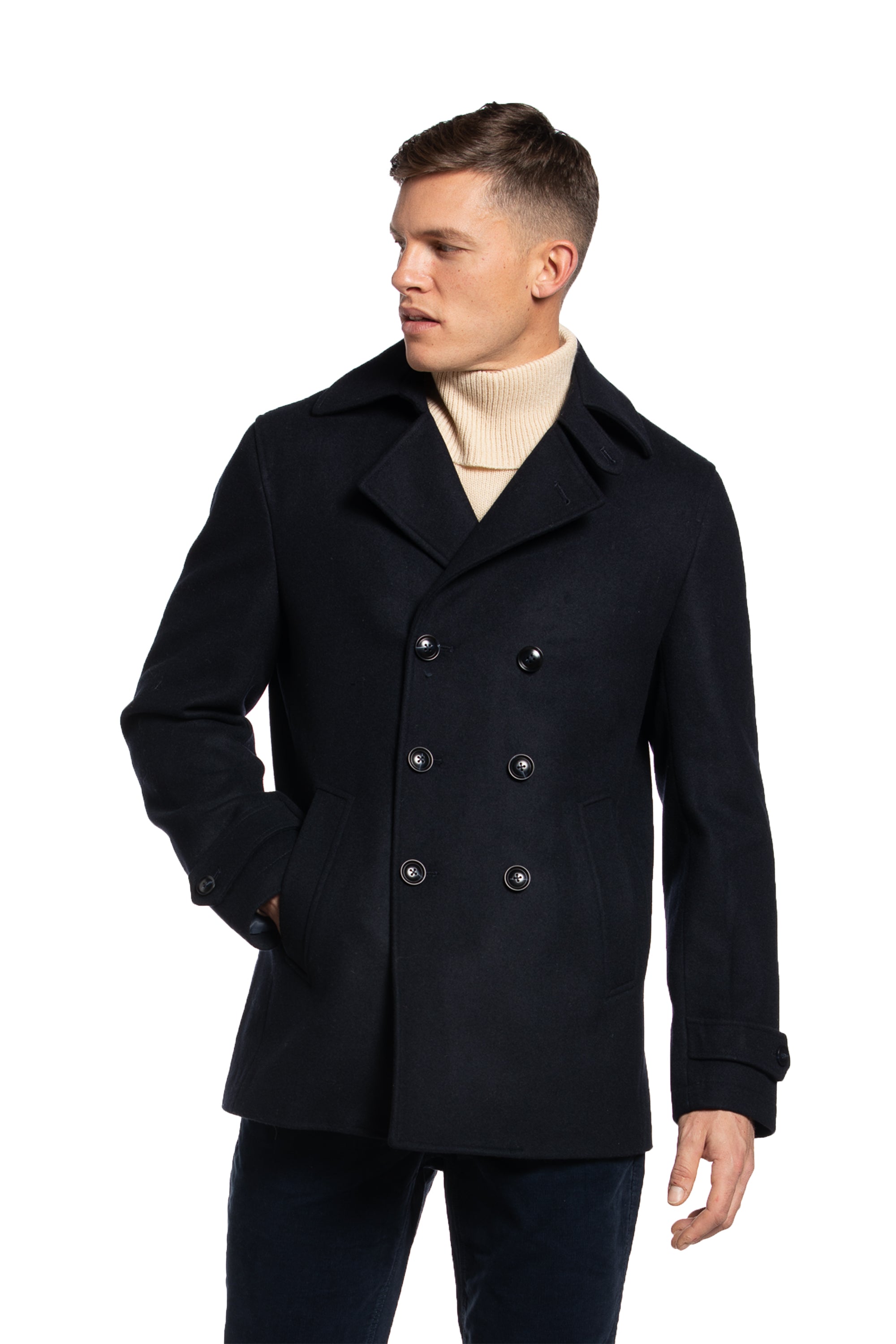 Harbour Wool Peacoat in Midnight Navy – Rue Saint-Patrick