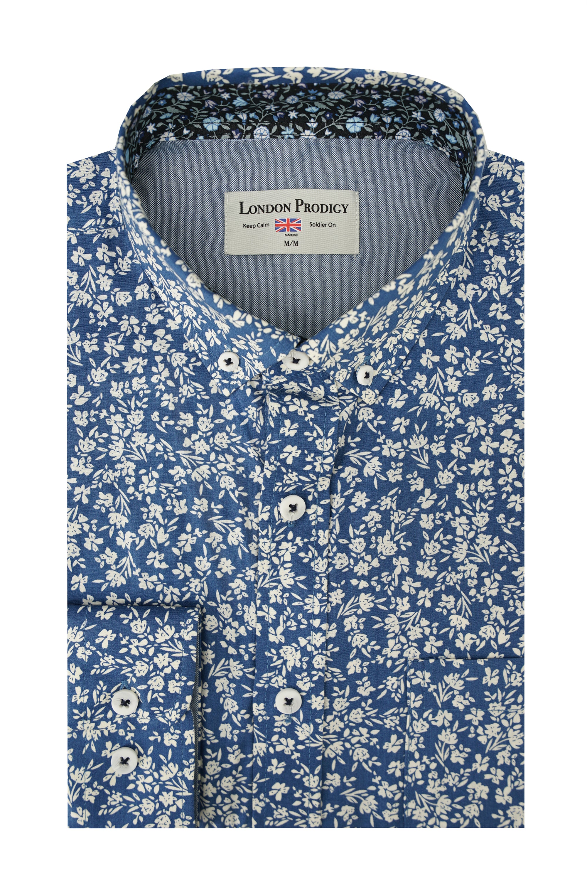 White floral dress store shirt